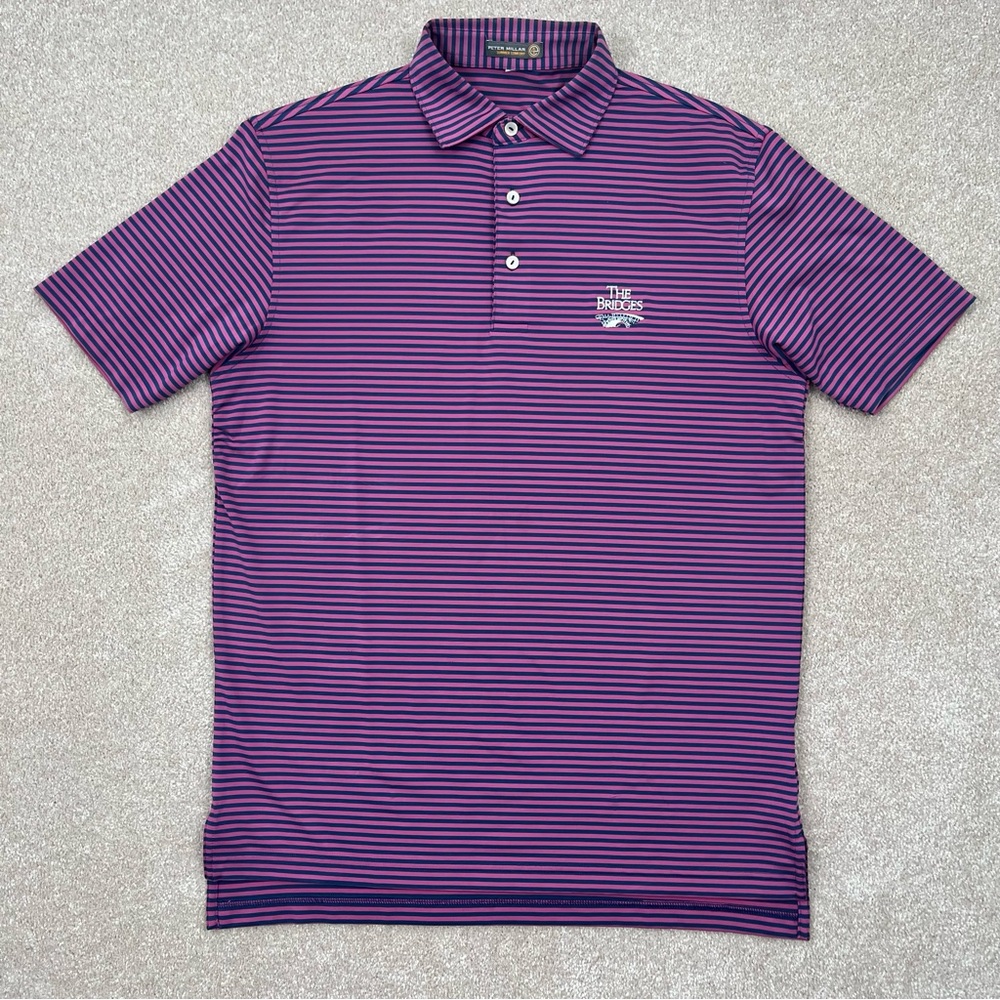 Peter Millar Purple and Blue Polo Shirt